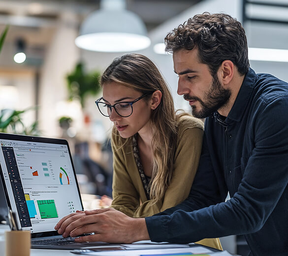 The Fox Web team answering a client's questions