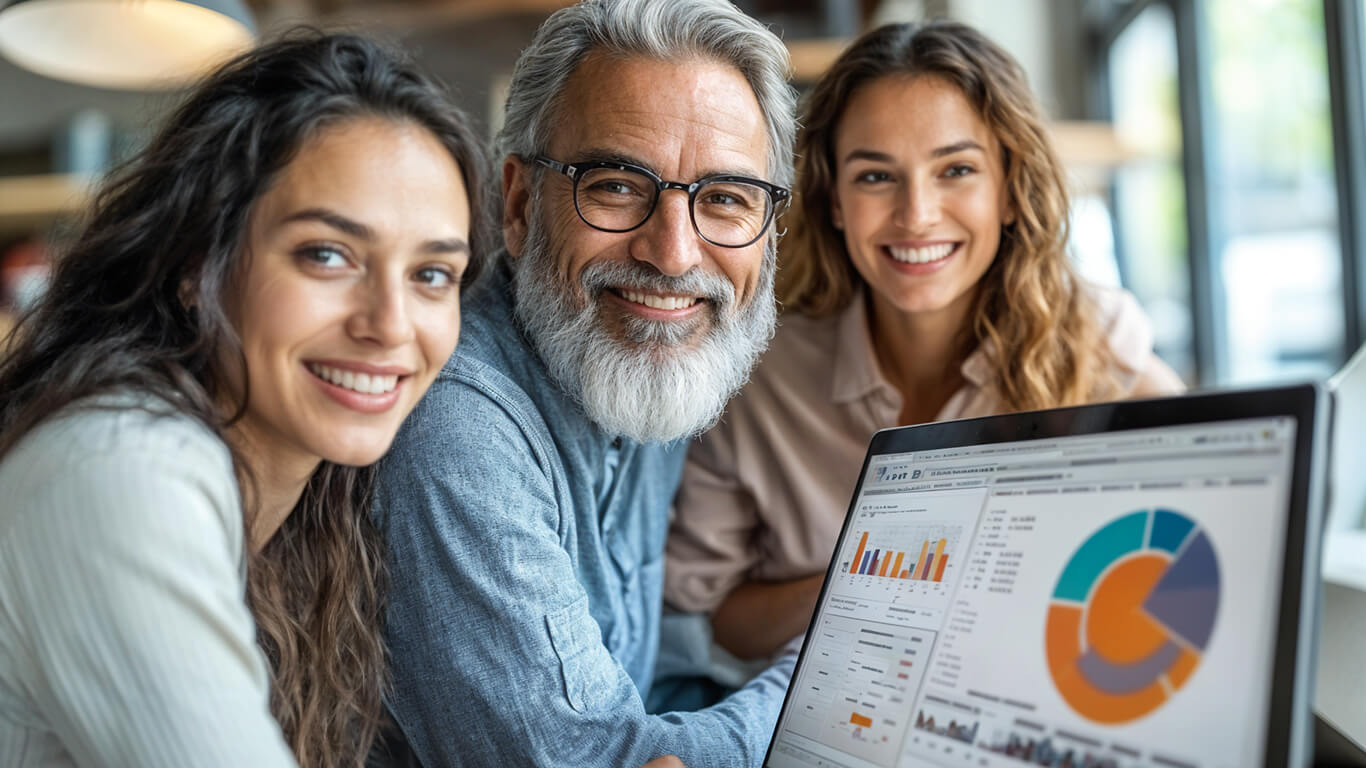 Comparing ecommerce platforms on a laptop